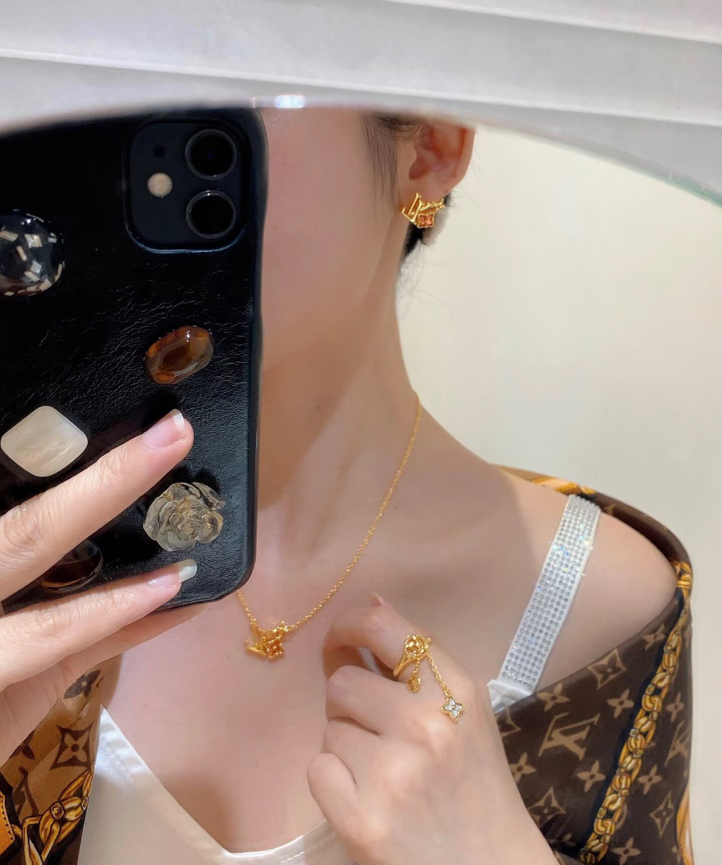 Louis Vuitton Monogram Flower Earrings